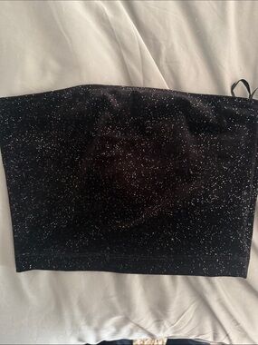 Black Sparkle Tube Top
